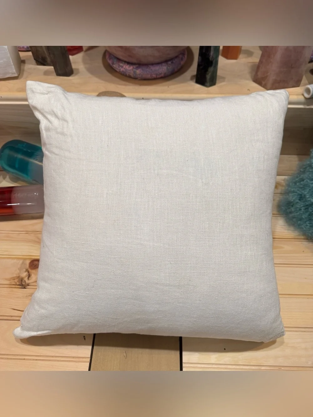 JONATHAN ADLER SPHINX GLASS BEADED PILLOW EXCELLENT EUC COND. RARE HTF HANDMADE